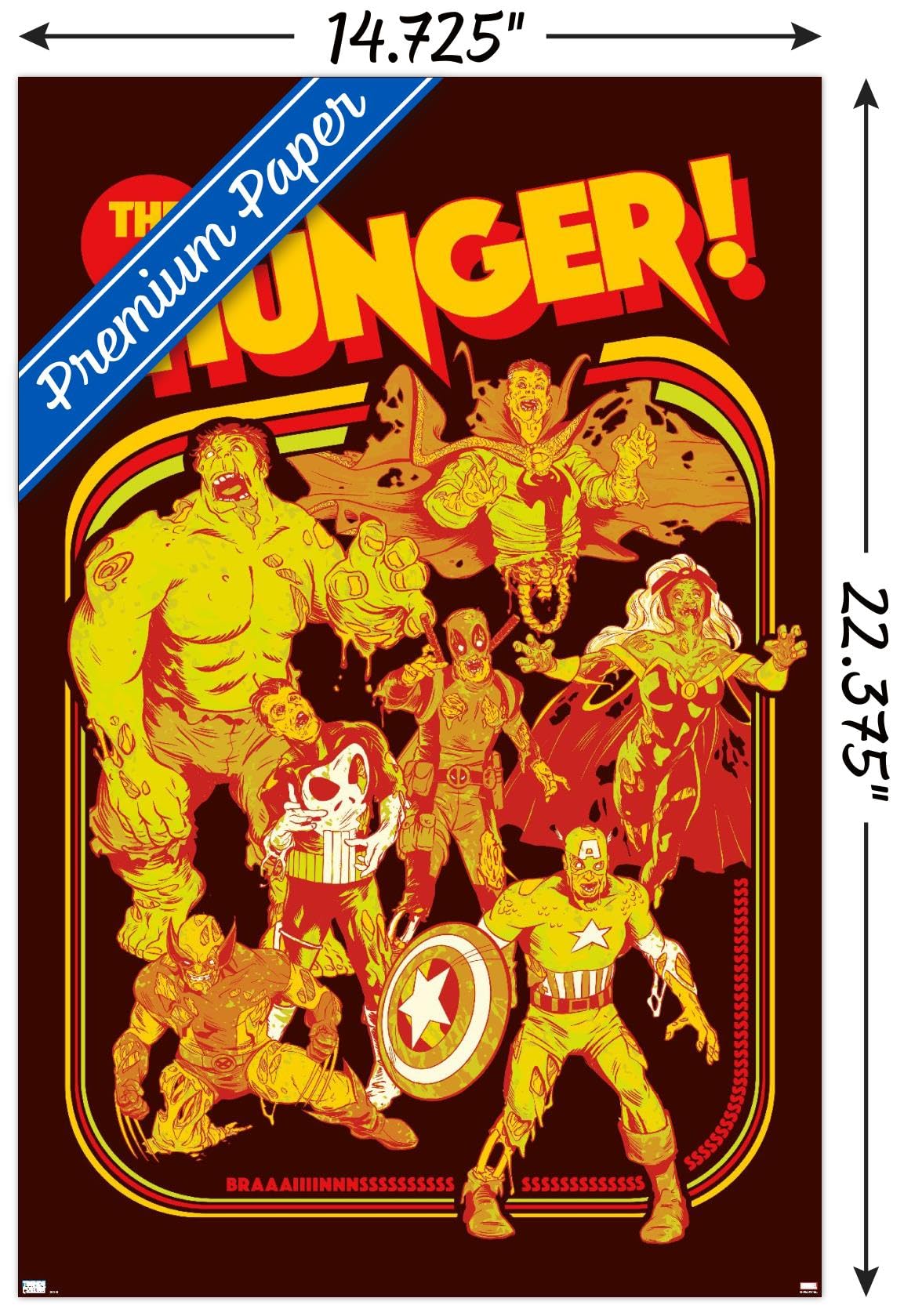 ハンス・ネレマン  ポスター Amazon.com: Marvel Zombies - The Hunger Wall Poster, 22.4L